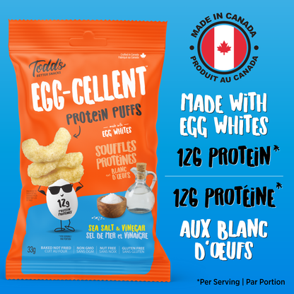 Sea Salt & Vinegar Protein Puffs (sold in 4 and 10 packs)