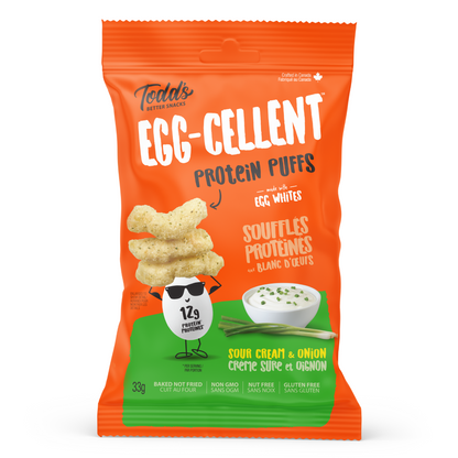Sour Cream & Onion Protein Puffs (sold in 4 and 10 packs)