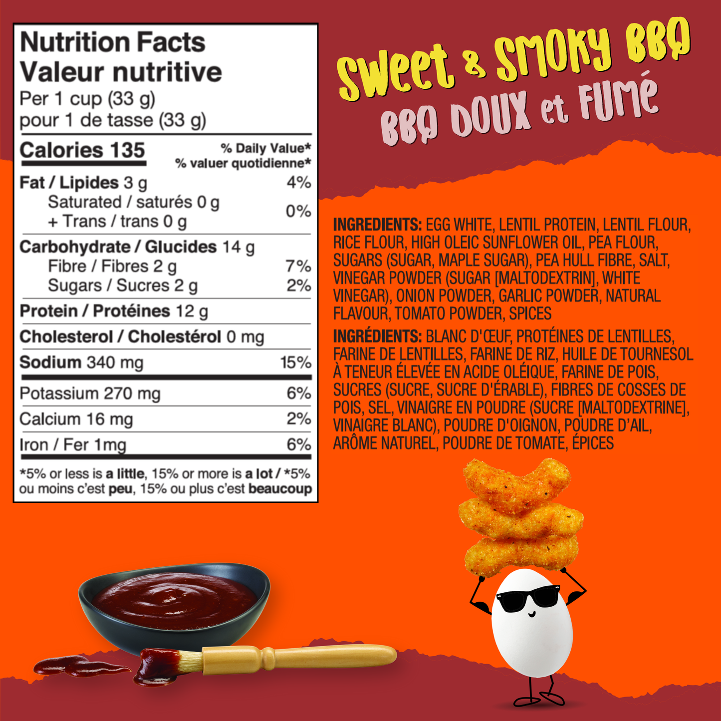 Sweet & Smoky BBQ Protein Puffs (sold in 4 and 10 packs)