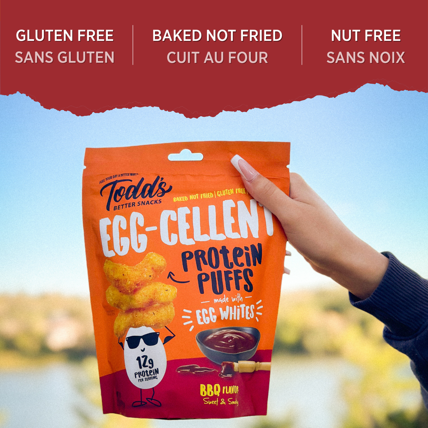 Sweet & Smoky BBQ Protein Puffs (sold in 4 and 10 packs)