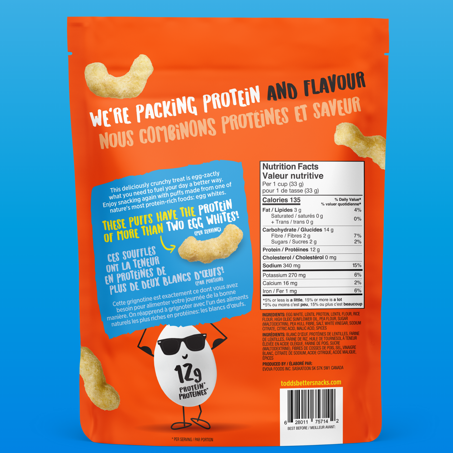 Sea Salt & Vinegar Protein Puffs (sold in 4 and 10 packs)