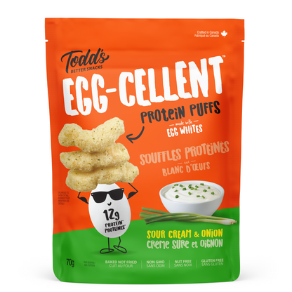 Sour Cream & Onion Protein Puffs (70g) 4 Bags per Pack