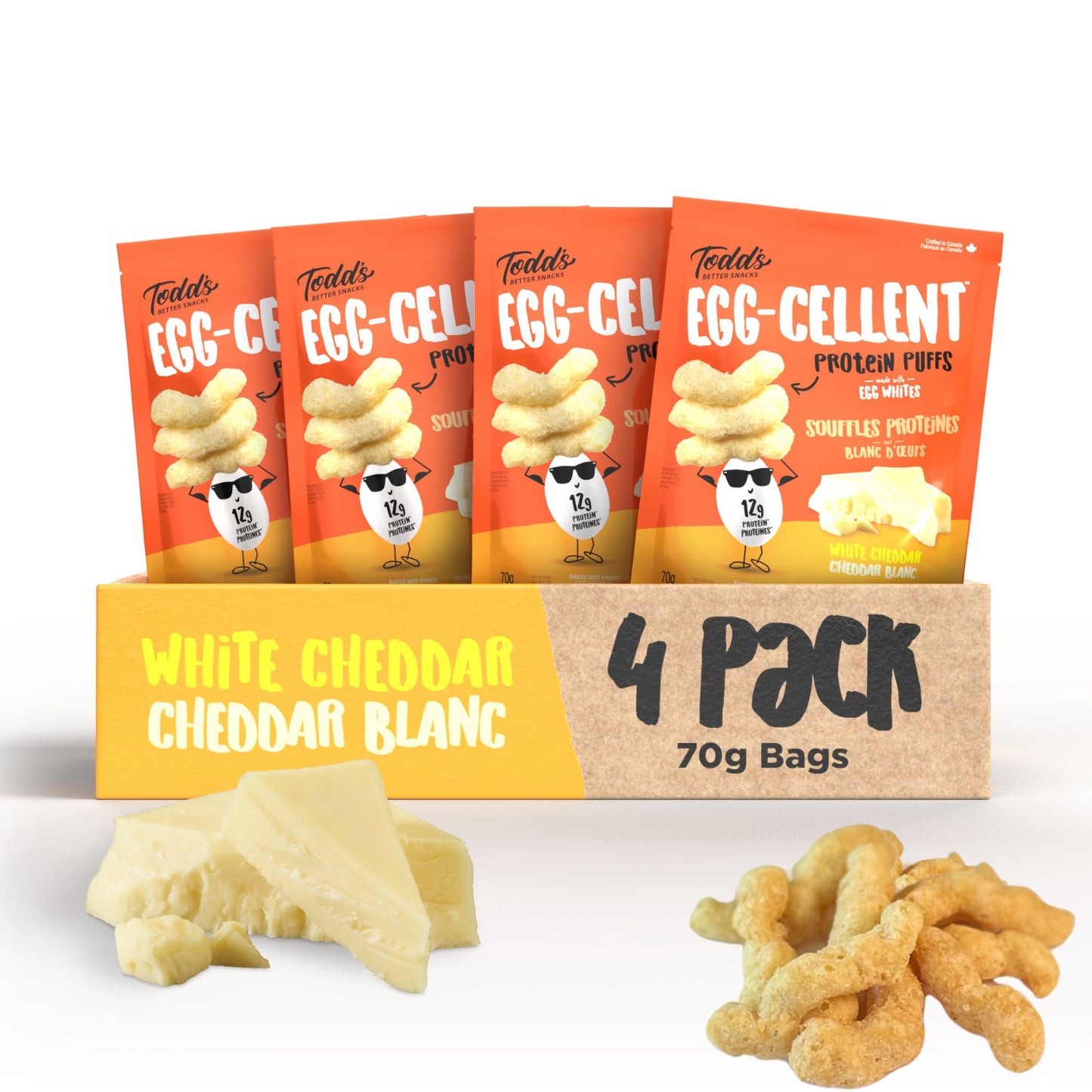 White Cheddar Protein Puffs (sold in 4 and 10 packs)
